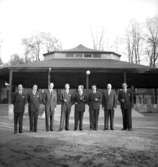Frank Linds orkester, åtta män.