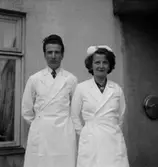 Konsums personal, två personer.