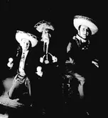 Orkestern Glada Potpuriet, tre män.