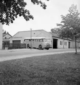 Bussgarage.
Folksam.