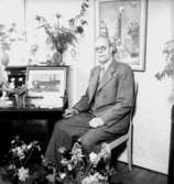 Rumsinteriör, en man.Lindroos