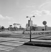 En kvinna vid övergångsstället.