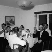 Petterssons 50 årsdag, födelsedagsfirande på Thyra Anderssons pensionat.