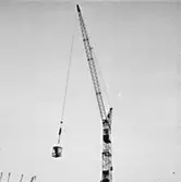 Byggnadsarbete, lyftkran.
Örebro söder.