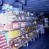 Affärsinteriör, kex från Örebro Kexfabrik.