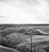 Byggnadsarbete, 3:e etappen.
Bilden tagen i samband med en särskild dokumentation som fotografen gjorde åt Stiftelsen Hyresbostäder Örebro.