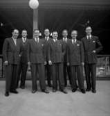 Frank Linds orkester, åtta män.
