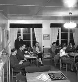 Axbergs bygdegård, interiör, grupp.