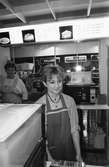Katja Kopare, pryo på Café Limone i Mölndals centrum, år 1983.

