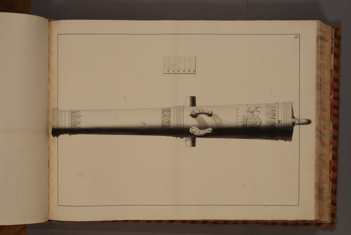 Kjell Hedberg, Avbildning föreställande dansk trofé tagen på Kronoborgs slott 1658. Ingår i volym med avbildade äldre svenska eldrör förvarade på fästningar samt eldrör erövrade åren 1598-1679.