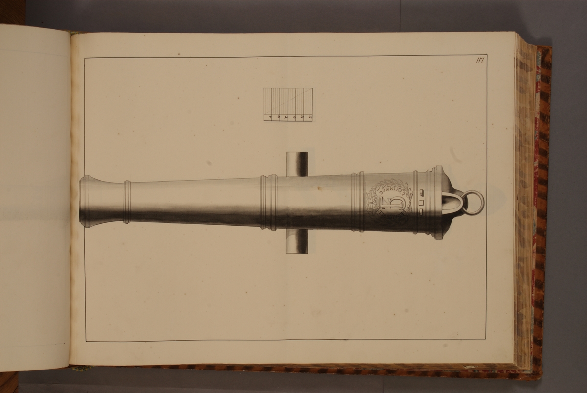 Kjell Hedberg, Image depicting Danish trophy with Frederik III’s weapon. Included in volume with depicted older Swedish fire pipes kept on fortresses and fire pipes conquered in the years 1598-1679.