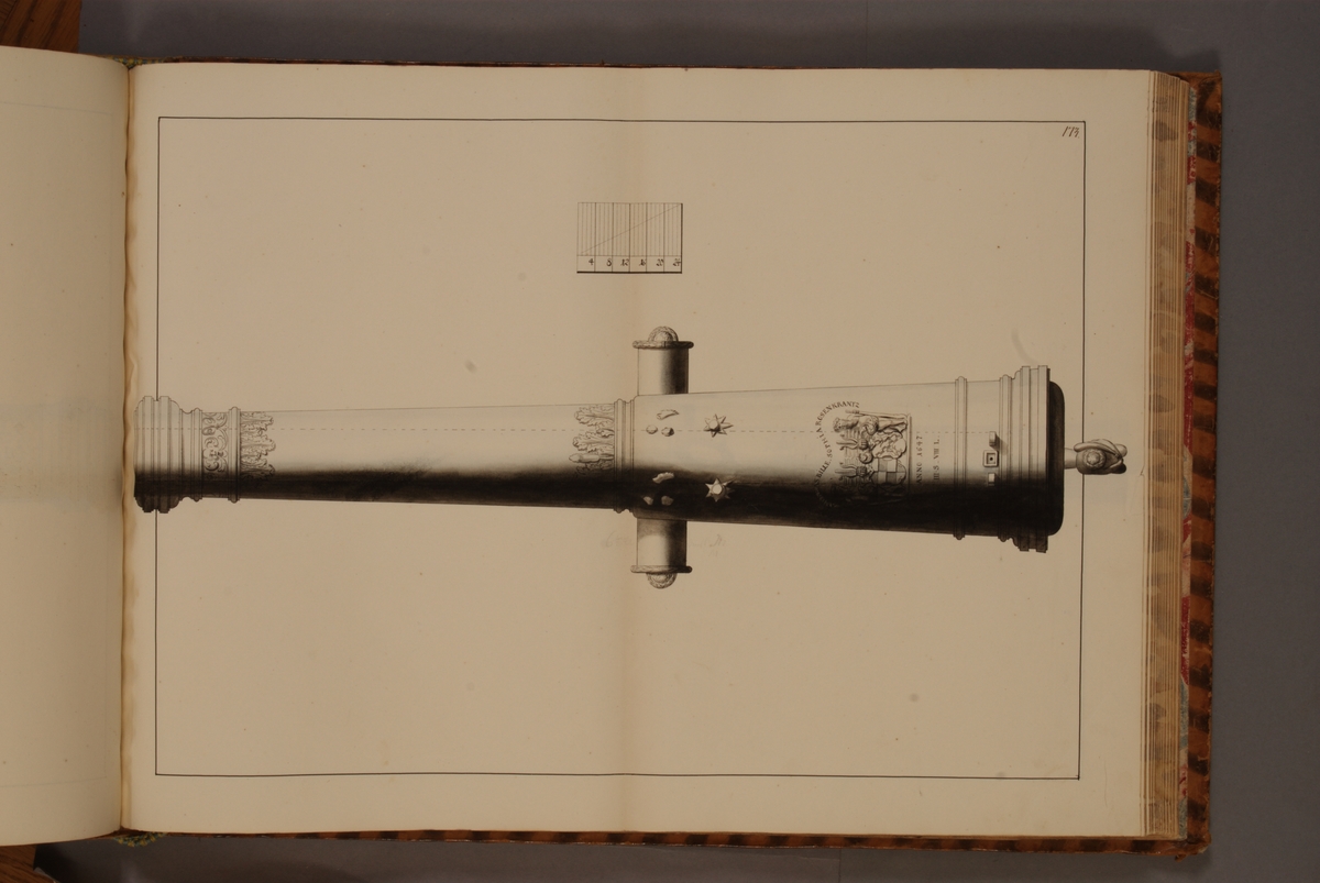 Kjell Hedberg, Image depicting Danish trophy with several weapons. Included in volume with depicted older Swedish fire pipes kept on fortresses and fire pipes conquered in the years 1598-1679.
