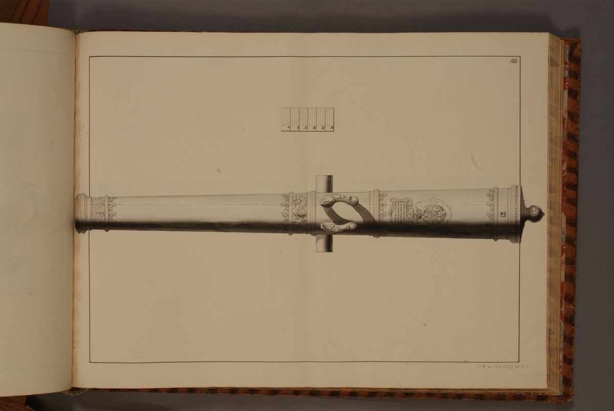Kjell Hedberg, Imaging a brown clot (?) trophy. Included in volume with depicted older Swedish fire pipes kept on fortresses and fire pipes conquered in the years 1598-1679.
