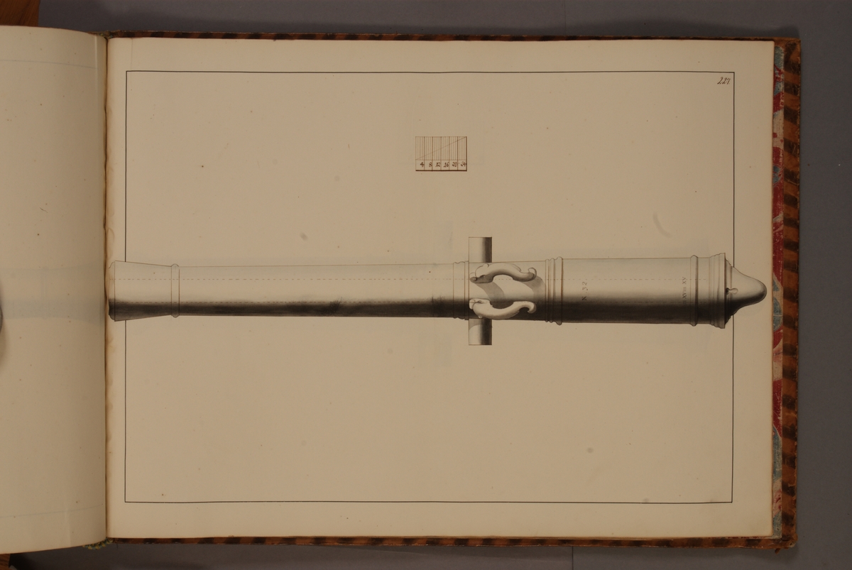 Kjell Hedberg, Image depicting trophy of unknown nationality. Included in volume with depicted older Swedish fire pipes kept on fortresses and fire pipes conquered in the years 1598-1679.