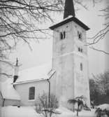 Hovsta kyrka, exteriör.
13 januari 1939.