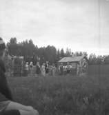 Siggebohyttans bergsmansgård, grupp.
29 juli 1945