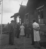 Nyboda, stuga (byggnad), grupp.
12 augusti 1945