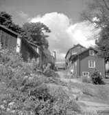 Bostadshus. Nora, kvarteret Älgen 1.
Nuvarande Vattugränd.

juli - augusti 1954.