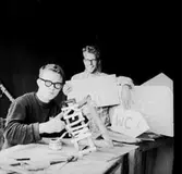 Lägret i Sikfors, två pojkar.