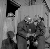 Brandkåren i Ställdalen, brandsläckningsarbete, brandmän.