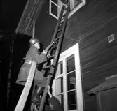 Brandkåren i Ställdalen, brandsläckningsarbete, brandmän.