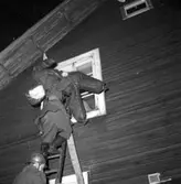 Brandkåren i Ställdalen, brandsläckningsarbete, brandmän.