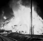 Branden i pappersmagasinet i Ställdalen (februari 1956).