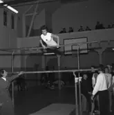 DM gymnastiktävling i Huskvarna idrottshus.