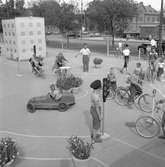 Trafikskola för barn.
Juli 1956
