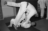 Peter Kårlin och Manfred Månmyr från Lindome judoklubb tränar, år 1984.

För mer information om bilden se under tilläggsinformation.