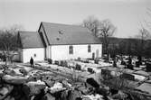 Kållereds kyrka, exteriör, år 1984.

Fotografi taget av Harry Moum, HUM, Mölndals-Posten, vecka 8, år 1984.