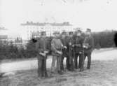 Troligen militärer vid Halmstad regemente. Hallands regementet I 16.
