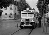 Buss på Geijersgatan, Luthagen, Uppsala 1939