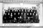 Personalen på Ottossons textilfabrik i lunchrummet 1945.
