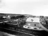 Lager av virke för Haglunds rullgardinsfabrik.