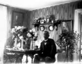 Fanjunkare Claes Ottergren (död 1924) i hus n:r 12. Möjligen hans 60-årsdag 1920.