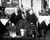 Per August Andersson med sin fru Klara på guldbröllopsdagen 1924.
