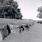 Stora Backabo, Torbjörntorp. Vackert vittrad kalkstensgrund.