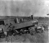 Urspårning vid utdragsspåret vid Falköpings station.