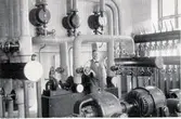 Länslasarettet, panncentralen. Foto från ombyggnaden 1936-37. Maskinist Rahn.
