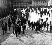 Demonstration på torget.