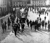 Demonstration på torget.