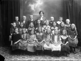 Skolfoto. Skolklass. 3:e förberedande årskursen, flickskolan.