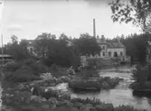 Vetlanda Ullspinneri i Sjunnen cikra år 1900.