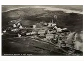 Vykort. Flygfoto över Apelviken, sanatorium.