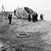 Vid Vättern byggs en tunnel i samband med det nya väggbygget.