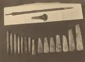 Dalköpingefynden, flintmejslar, flintyxor, bronssvärd, bronsyxa.