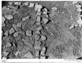 Klostergården. Stengrund uppifrån mot norr.