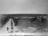 Utsikt från Järnvägsbron mot berget 1890.