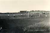 Fotbollsmatch mellan Polisen och Brandkåren i Falköping den 14 Juni 1933. Polisen vann med 7 - 4.